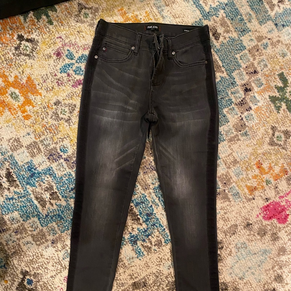 Dear John denim size 25 grey with black